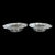 Lalique Honfleur Crystal Bowls, Pair of Two | Frosted French Crystal Catchall, 8.75 Inch Round For Sale In Los Angeles - Image 6 of 6