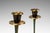 Set of Two (2) Mid-Century Post Modern Judaica Candlestick Holders in Brass and Acrylic Paint Attributed to Oppenheim, Israel, C. 1985 For Sale - Image 13 of 16