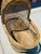 Vintage Domed Wicker Baby Bassinet For Sale - Image 9 of 11