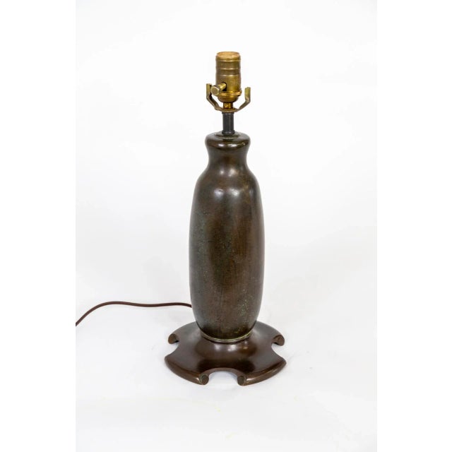1900 Arts & Crafts Bronze Table Lamp For Sale - Image 9 of 9