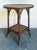 Vintage Boho Burnt Bamboo Side Table For Sale - Image 10 of 12
