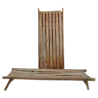 Vintage Market Display Tables, Set of 2 For Sale