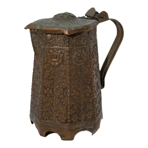 Antique Indo-Persian Copper TeaPot 19th Century