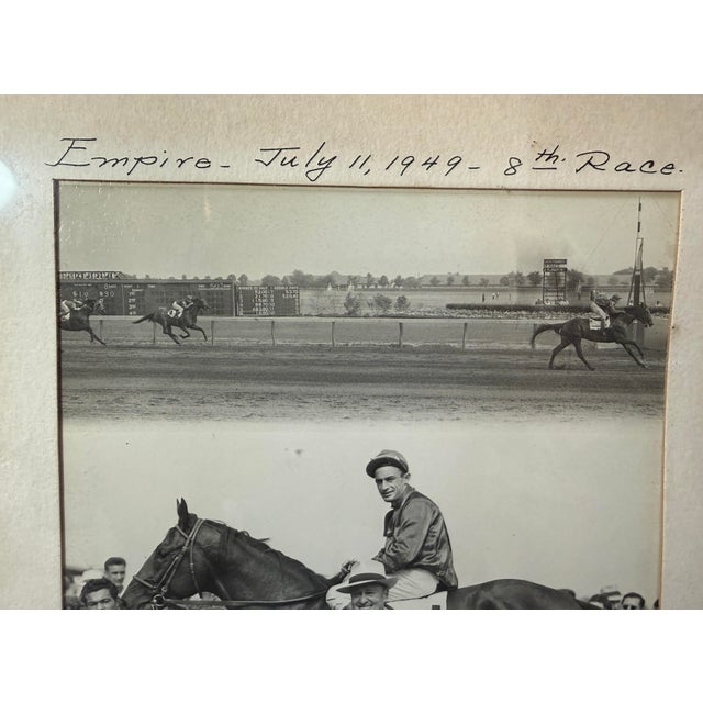 1940s Vintage 49 Original Bert Morgan Follansbee Empire Horse Racing Jockey Photograph For Sale - Image 5 of 11
