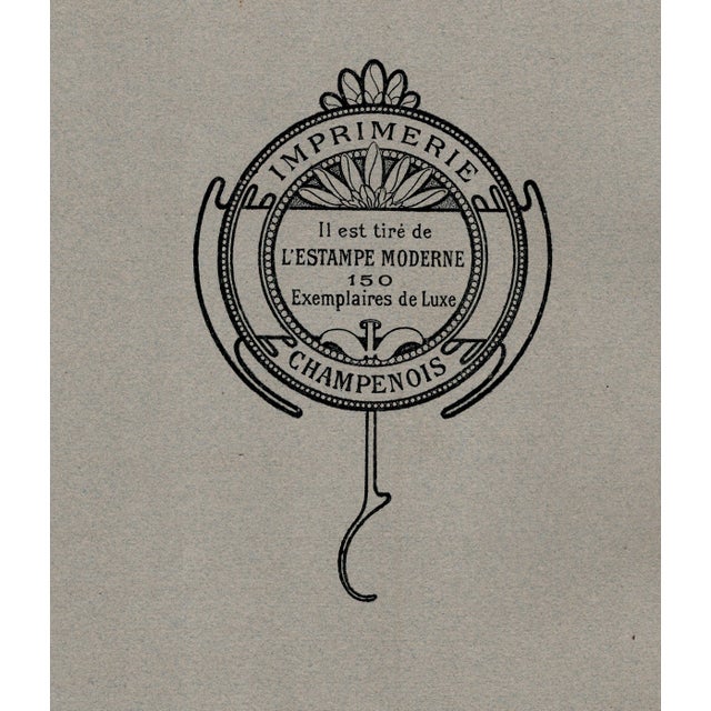 Henri Meunier, L'Heure du Silence, 1897, Lithograph on Paper For Sale - Image 10 of 11