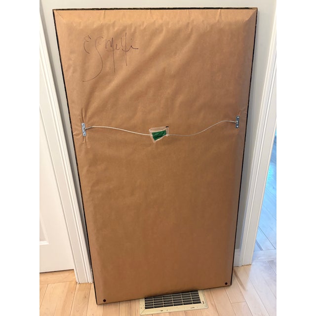 Large Graffiti-Style Modern Painting in Vintage Frame. “X” For Sale - Image 11 of 11