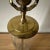 Late 20th Century Vintage Brass and Cylinder Cut Glass Tall Buffet Lamp For Sale - Image 5 of 10