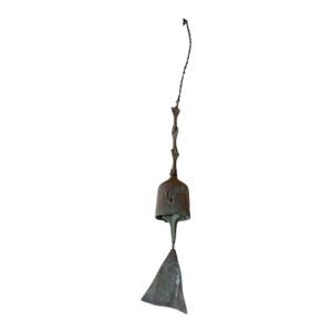 Mid 20th Century Authentic Paolo Soleri Cosanti Bronze Wind Bell With Stamped Maker's Mark