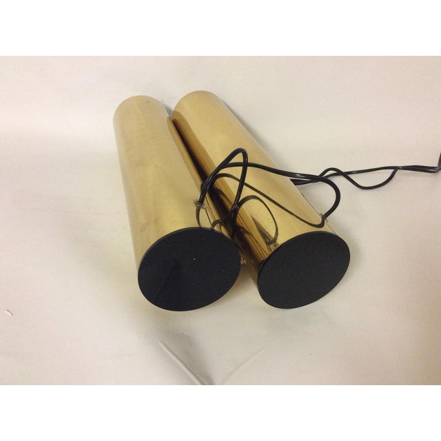 Italian Brass Lamps in the style of Gaetano Sciolari, 1980s, Set of 2 For Sale - Image 10 of 15