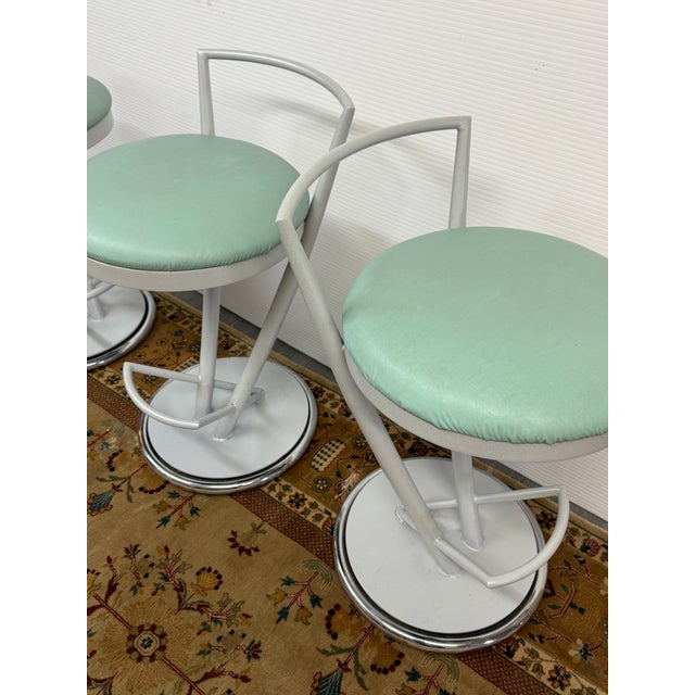 Postmodern Jetson Counter Stools, Set of Three For Sale In San Francisco - Image 6 of 12