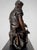 Metal Napoleon III Euterpe Mantel Clock in Patinated Spelter by Japy Frères, 19th Century For Sale - Image 7 of 18
