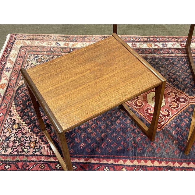 Brown Nesting Tables in Teak from G-Plan, 1970s, Set of 3 For Sale - Image 8 of 13