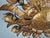 Large Mid-Century Gilt Metal Sunburst Ceiling Lamp with Floral Motif, 1950s For Sale - Image 4 of 14