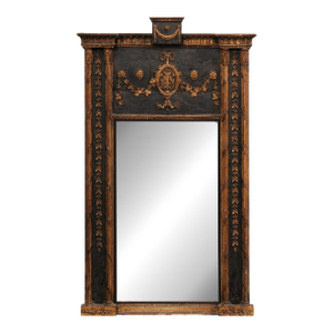 French Neoclassical Trumeau Mirror, 19th Century