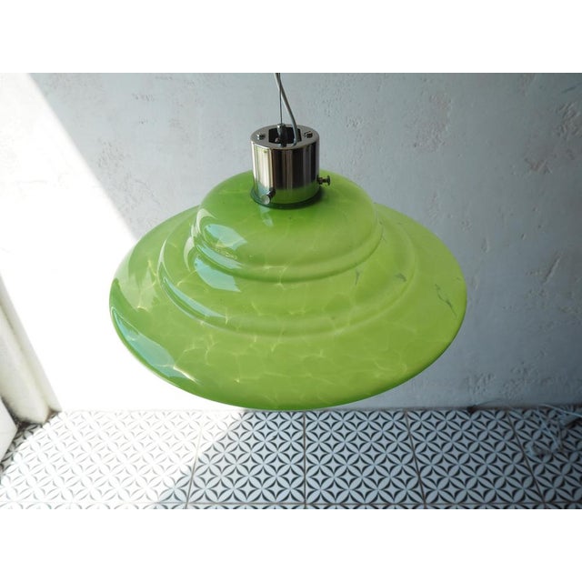 Mid-Century Glass Chandelier attributed to Stefan Tabery, Bohemia, 1960s. For Sale - Image 9 of 15