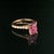 Purple Diamond Purple Sapphire Ring 2 TCW 14k Gold Certified, Size 6.5 For Sale - Image 8 of 9