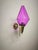 Gold Brass Wall Lamp with Lilac Murano Glass, 1950s For Sale - Image 8 of 12