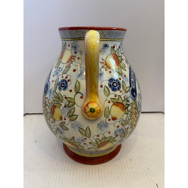 19th Century Italian Majolica Olive Oil Jar For Sale - Image 4 of 13