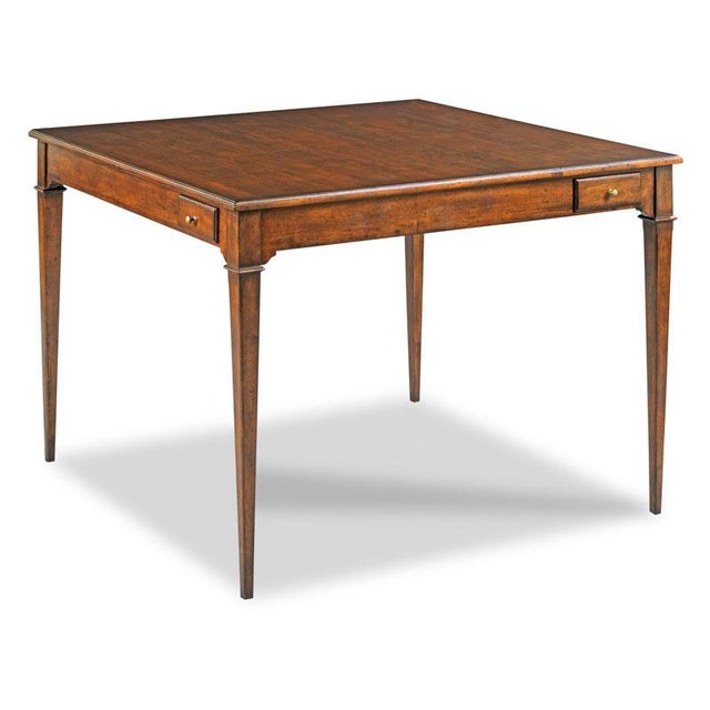 Transitional Woodbridge Furniture Marseille Game Table For Sale - Image 3 of 3
