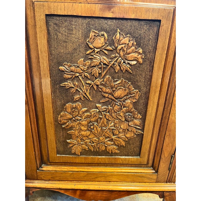 English Antique English Wood Cabinet For Sale - Image 3 of 9
