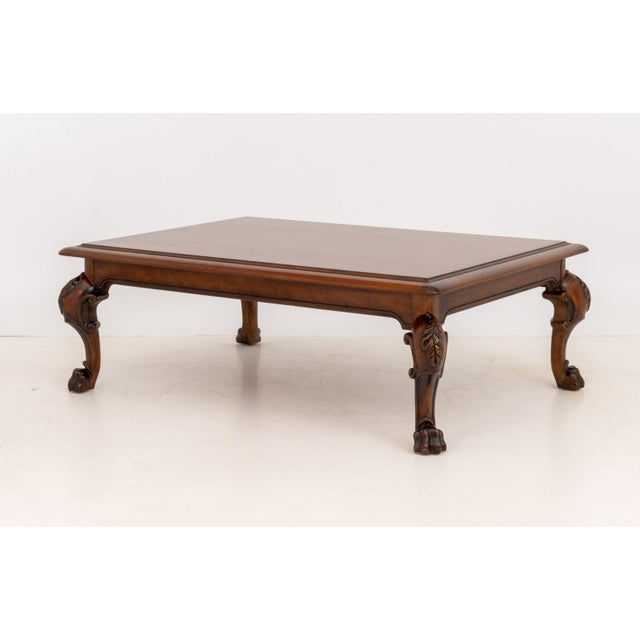 Late 20th Century Ralph Lauren George III Style Walnut Coffee Table For Sale - Image 5 of 10