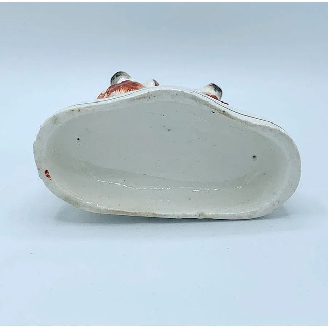 Ceramic 1860 Victorian Staffordshire Twin Spaniels Under Tree For Sale - Image 7 of 8