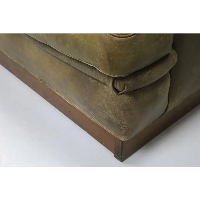 Brown Mexico 3-Seater Sofa in Brown Green Leather by Arne Norell for Arne Norell Ab, Denmark, 1960s For Sale - Image 8 of 12