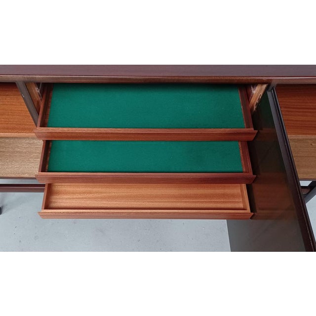 Brown Mahogany Sideboard from Ole Wanscher, 1960s For Sale - Image 8 of 10