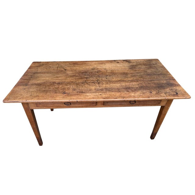 Louis Philippe Farmhouse Table in Cherry Wood, 1880 For Sale - Image 12 of 18