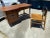 1970s Vintage Mid Century Modern Mainline by Hooker Desk Set and Chair For Sale - Image 10 of 12