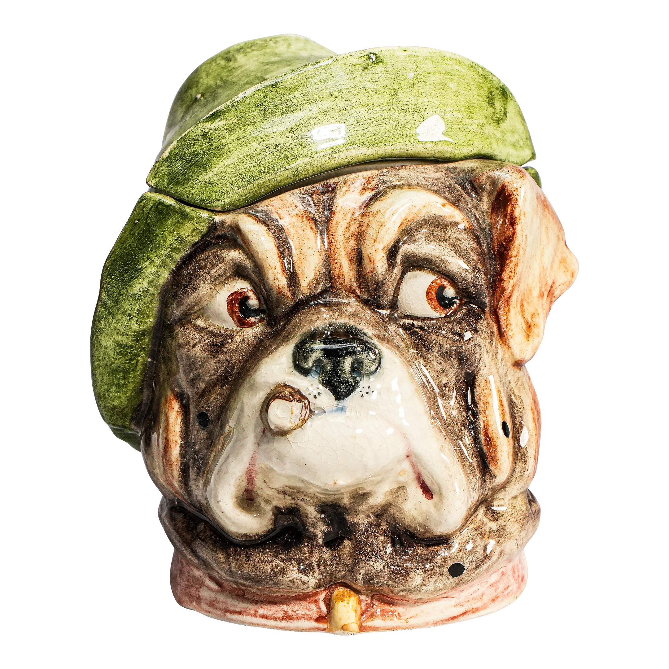 bulldog tobacco jar Wonderful Antique Bulldog Humidor Jar Ceramic Figural Tobacco Jar English  Dog Head Lidded Jar Vintage Tobacciana