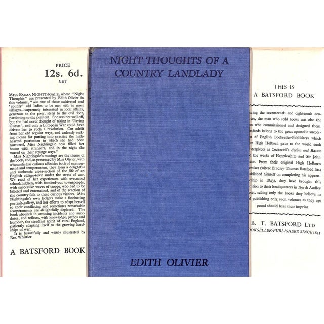 Presented by Edith Olivier Beautifully and wittily illustrated by Rex Whistler [86] pp. B.T. Batsford Ltd 1941 8 5/8" x 5...