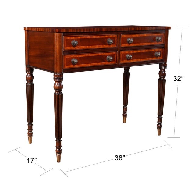 We designed and produced this Sheraton Hall Table as a matching item to sell along with our ever-popular NSI087 Sheraton...