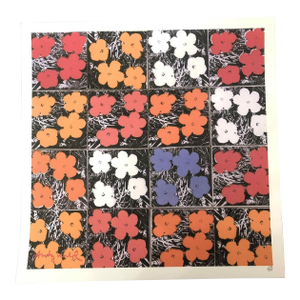 1990s After Andy Warhol "Poppy Flowers" Lithograph