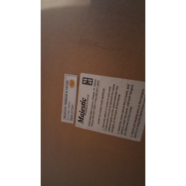 Majestic Lamp Company Early 21st Century Custom Made Mirror Made by Majestic Mirror and Frame For Sale - Image 4 of 10