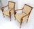 Pair of Regency Style Carved Open Arm Fireside Lounge Chairs For Sale - Image 9 of 12