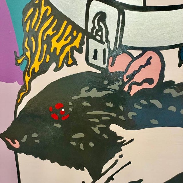 Gabriele Arruzzo, Untitled (Red Sheet), Acrylic on Canvas, 2005 For Sale - Image 4 of 9