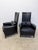 Umberto Asnago Black Leather Peggy Lounge Chairs for Georgetti, 1990s - A Pair For Sale - Image 16 of 18