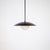 Dome Pendant Light, Black, 71.25in H, 5 Inch Glass Globe, by Research.Lighting, Modern, Minimal Hanging Light For Sale - Image 4 of 7