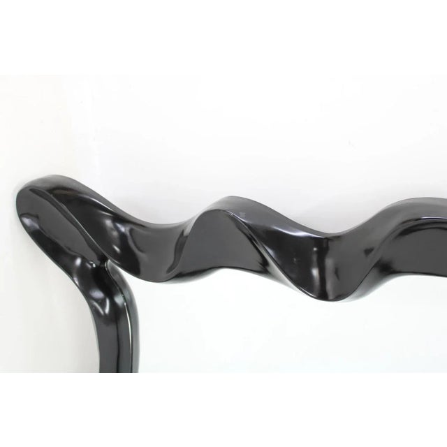 Large Italian Fiber Glass Wall Mirror, 1980s For Sale - Image 6 of 9