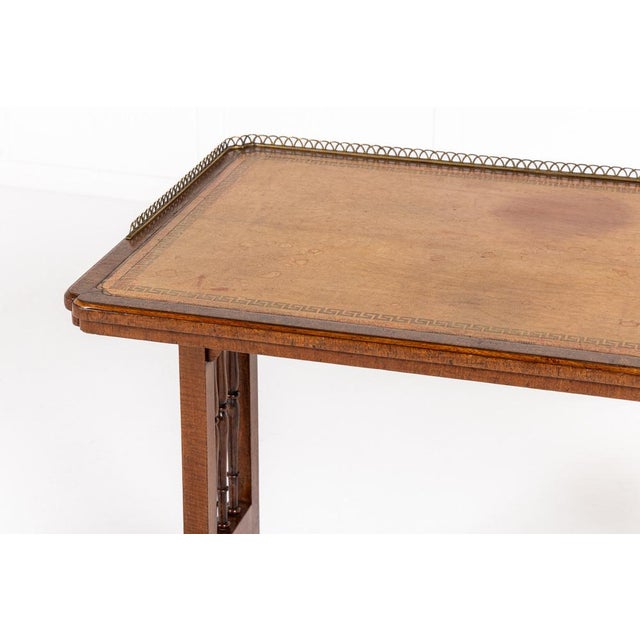 Hollywood Regency 19th Century Late Regency Mahogany Writing Table For Sale - Image 3 of 12