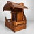 Japanese Wooden Shrine of Kamidana with Monk, 1950s, Set of 2 For Sale - Image 10 of 16