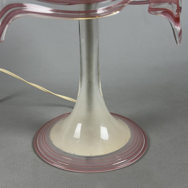 Handkerchief Table Lamp in Murano Glass, 1970s For Sale - Image 10 of 15