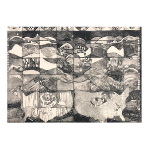 1970s Adrienne Anderson Pop Art Etching
