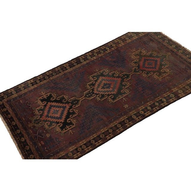 Traditional Rug & Kilim’s Baluch Tribal Rug With Colorful Geometric Patterns For Sale - Image 3 of 7