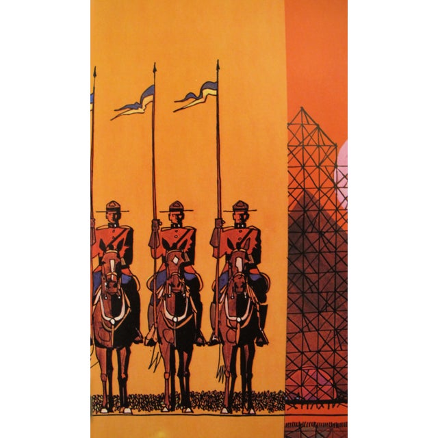 1960s 1967 Vintage Montreal Poster, Expo 67 (Orange, Boy) William Wright For Sale - Image 5 of 5