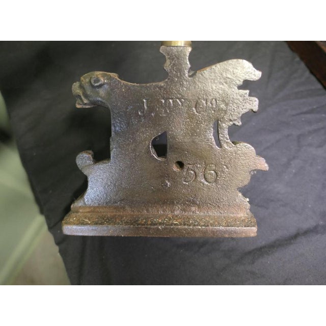 Metal 19th Century Cast Iron Door Stop For Sale - Image 7 of 8