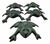 Mid-Century Modern Mid 20th Century Set of 5 Cast Iron Frog Place Card Holders or Garden Table Accents For Sale - Image 3 of 7