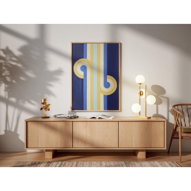 Coming and Going is and original painting by Ryan Rivadeneyra. Inspired by the Art Deco movement, this geometry-driven...