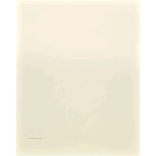 The Fraudulents from the Series "The Divine Comedy" -Plate n. 20 - Hell is a woodcut print realized in 1963 for a series...